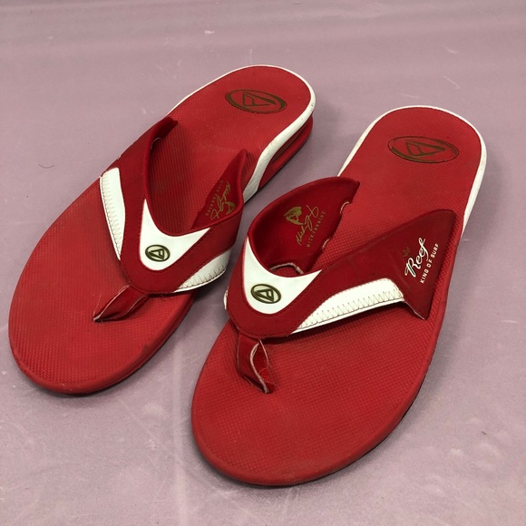 red reef flip flops